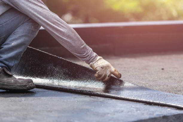 Professional Basement Waterproofing technician working in Allendale, NJ